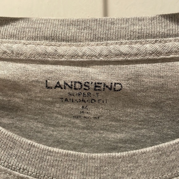Pack of three Lands’ End Super T basic tee shirts - Picture 3 of 9